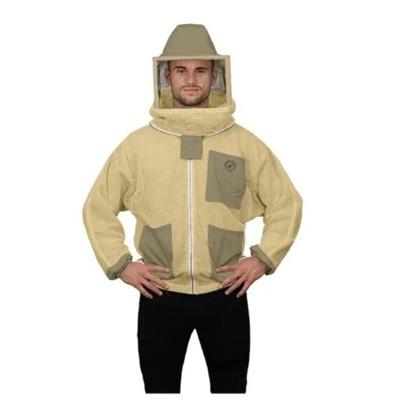 NEW Humble Bee 322 Aero 2XL Beekeeping Jacket with Square Veil Bee suit Vented V - Picture 9 of 15